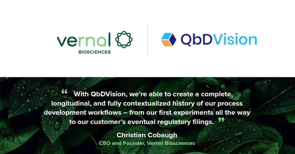 Leading mRNA CDMO Vernal Biosciences Adds QbDVision