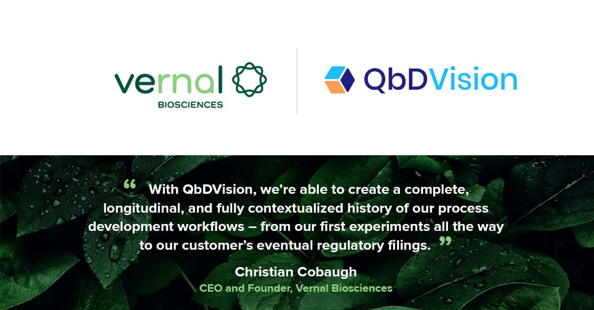 Leading mRNA CDMO Vernal Biosciences Adds QbDVision